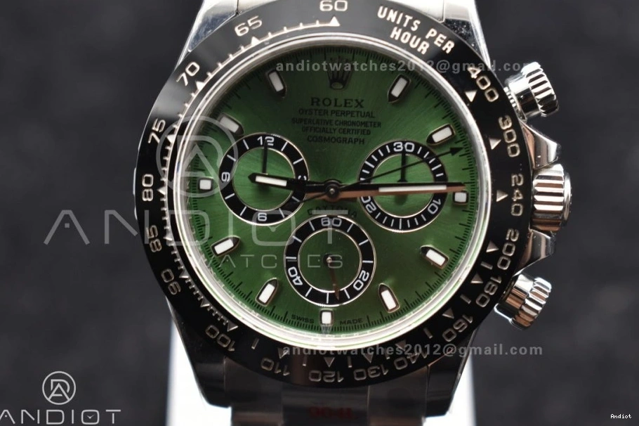 SS and Best Green Case Daytona IPK Edition SA4130 Bracelet Black 1:1 Bezel 904L Dial Ceramic 0212